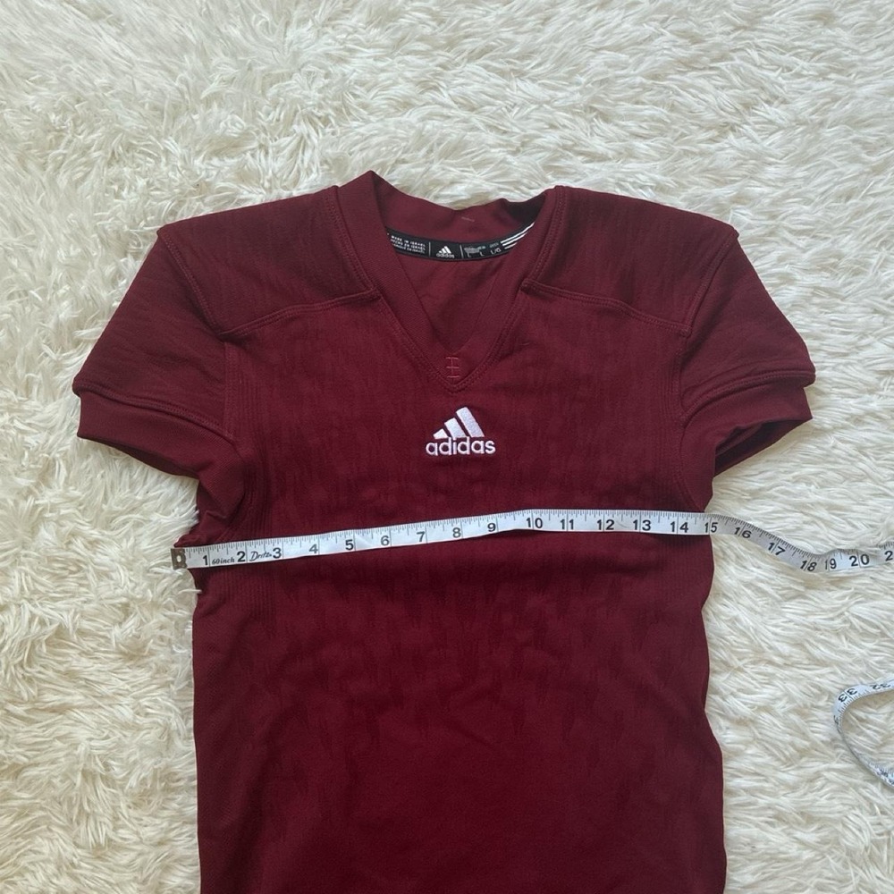 Adidas burgundy compression dress athletic tennis shorts sporty Large - Picture 4 of 6
